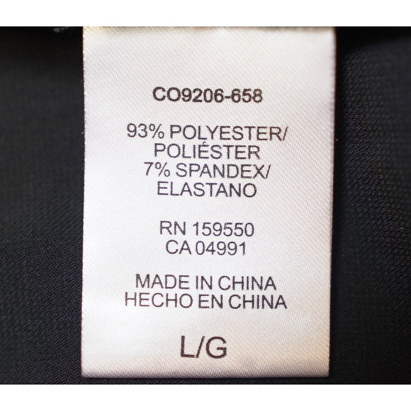 Hilary Radley Pleated Long Sleeve Dress – Size L – Black – Crew Neck – Elegant - Picture 3 of 10